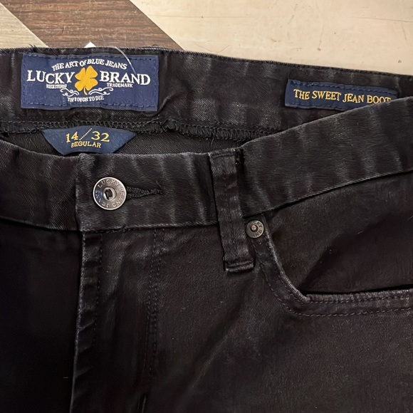 Lucky Brand black bootcut jeans 14/32 - Picture 2 of 5